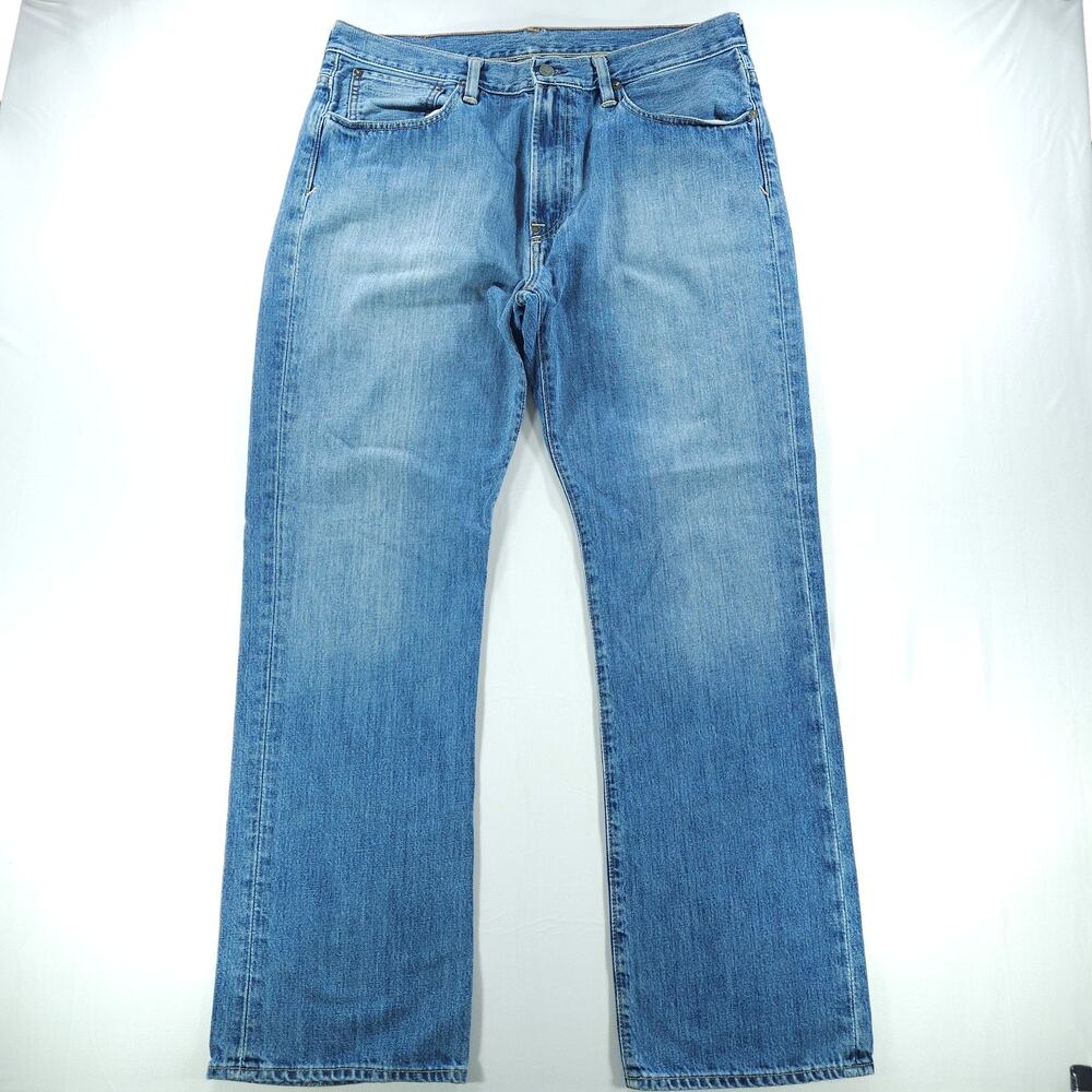 Polo Ralph Lauren Vintage 67 Jeans Men 35x32 Light Wash Straight Leg Denim 90s